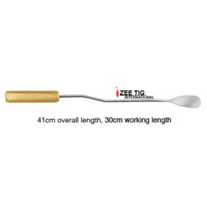 Breast Dissector 41cm, offset bayonet shaft, oval spatulated blade
