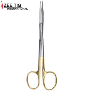 GoldMann-Fox Gum Scissor, T/C (Tungsten Carbide) 13 cm ,Micro Serrated Upper Blade